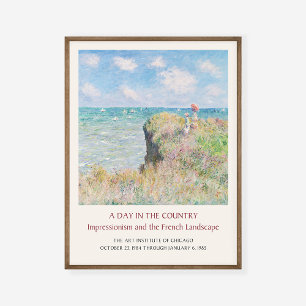 Claude Monet Cliff Walk in Pourville Art Exhibit Poster