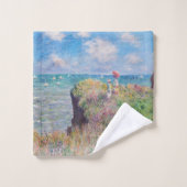 Claude Monet - Cliff Walk in Pourville Bad Handdoek (Wasdoekje)