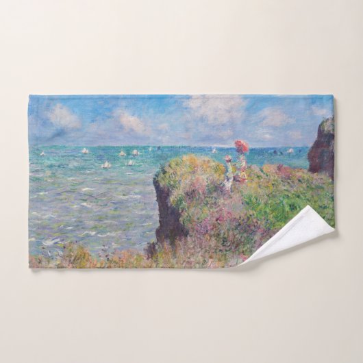 Claude Monet - Cliff Walk in Pourville Bad Handdoek (Handdoek)