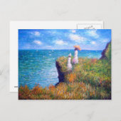 Claude Monet: Cliff Walk in Pourville Briefkaart (Voorkant / Achterkant)