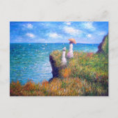 Claude Monet: Cliff Walk in Pourville Briefkaart (Voorkant)
