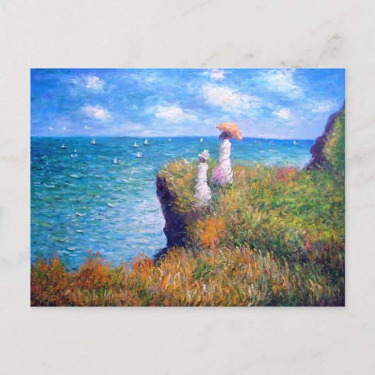 Claude Monet: Cliff Walk in Pourville Briefkaart (Voorkant)