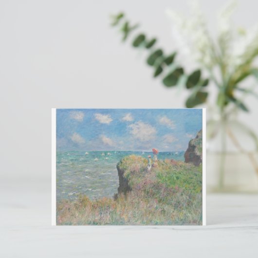 Claude Monet - Cliff Walk in Pourville Briefkaart (Staand voorkant)