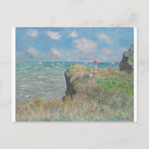 Claude Monet - Cliff Walk in Pourville Briefkaart
