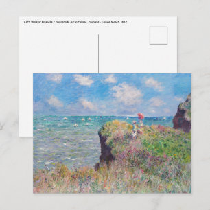 Claude Monet - Cliff Walk in Pourville Briefkaart