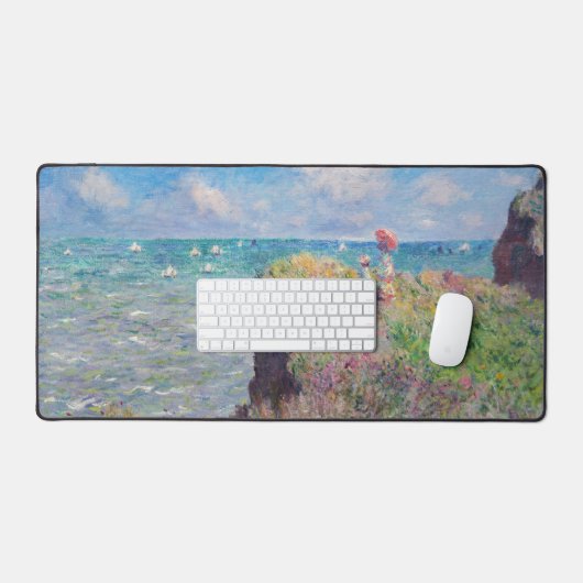 Claude Monet - Cliff Walk in Pourville Bureaumat (Keyboard & Muis)