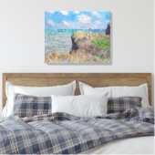 Claude Monet - Cliff Walk in Pourville Canvas Afdruk (Insitu (Slaapkamer))