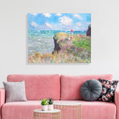 Claude Monet - Cliff Walk in Pourville Canvas Afdruk (Insitu (Woonkamer))