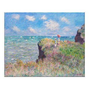 Claude Monet - Cliff Walk in Pourville Foto Afdruk
