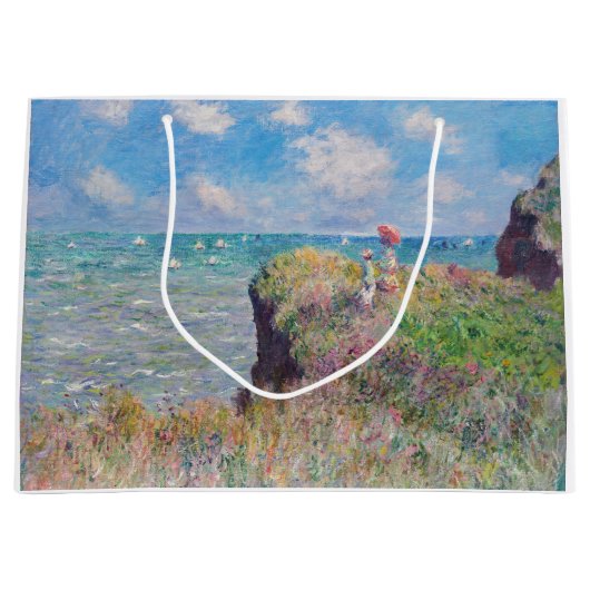 Claude Monet - Cliff Walk in Pourville Groot Cadeauzakje (Voorkant)