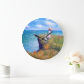 Claude Monet Cliff Walk in Pourville Grote Klok (Huis)