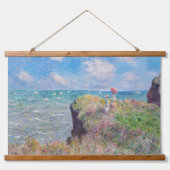 Claude Monet - Cliff Walk in Pourville Hangend Wandkleed (Voorkant)