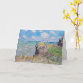 Claude Monet - Cliff Walk in Pourville Kaart (Gele Bloem)
