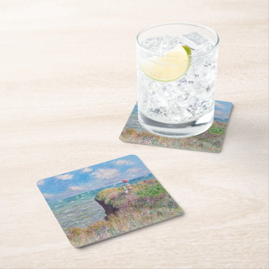 Claude Monet - Cliff Walk in Pourville Kartonnen Onderzetters (Insitu)