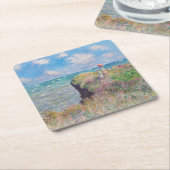 Claude Monet - Cliff Walk in Pourville Kartonnen Onderzetters (Schuin)