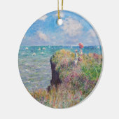 Claude Monet - Cliff Walk in Pourville Keramisch Ornament (Links)