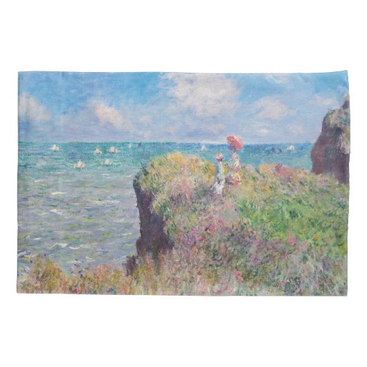 Claude Monet - Cliff Walk in Pourville Kussensloop (Achterkant)