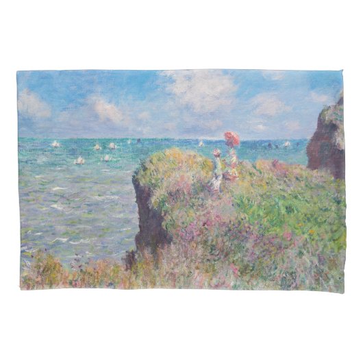 Claude Monet - Cliff Walk in Pourville Kussensloop (Voorkant)