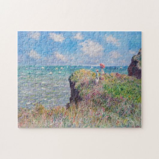 Claude Monet - Cliff Walk in Pourville Legpuzzel (Horizontaal)