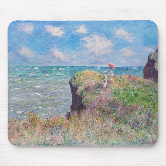 Claude Monet - Cliff Walk in Pourville Muismat (Voorkant)