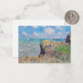 Claude Monet - Cliff Walk in Pourville Notitiekaartje (Voorkant / Achterkant in situ)