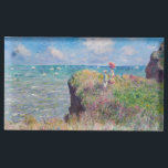 Claude Monet - Cliff Walk in Pourville Plaatskaart Houder<br><div class="desc">Cliff Walk at Pourville / Promenade sur la falaise,  Pourville - Claude Monet,  1882</div>