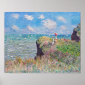 Claude Monet - Cliff Walk in Pourville Poster (Voorkant)