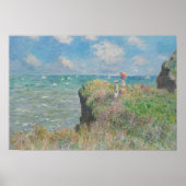 Claude Monet - Cliff Walk in Pourville Poster (Voorkant)
