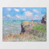Claude Monet - Cliff Walk in Pourville Raamsticker (Vel)