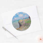 Claude Monet - Cliff Walk in Pourville Ronde Sticker (Envelop)