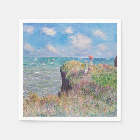 Claude Monet - Cliff Walk in Pourville Servet (Voorkant)