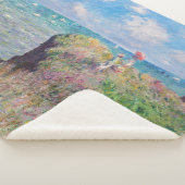 Claude Monet - Cliff Walk in Pourville Sherpa Deken (3/4)