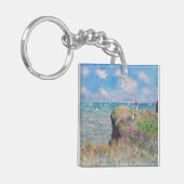 Claude Monet - Cliff Walk in Pourville Sleutelhanger (Voorkant Links)