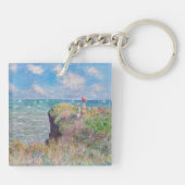 Claude Monet - Cliff Walk in Pourville Sleutelhanger (Achterkant)