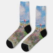 Claude Monet - Cliff Walk in Pourville Sokken (Links)