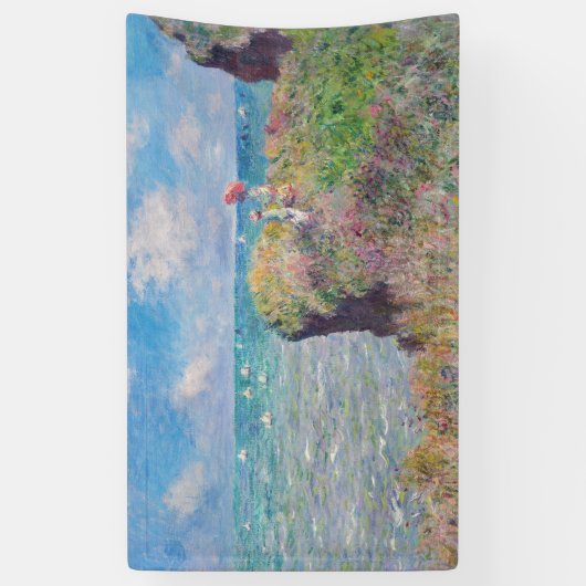 Claude Monet - Cliff Walk in Pourville Spandoek (Verticaal)