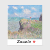 Claude Monet - Cliff Walk in Pourville Sticker (Vel)