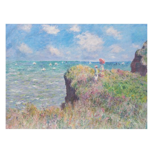 Claude Monet - Cliff Walk in Pourville Tafelkleed (Voorkant (Horizontaal))