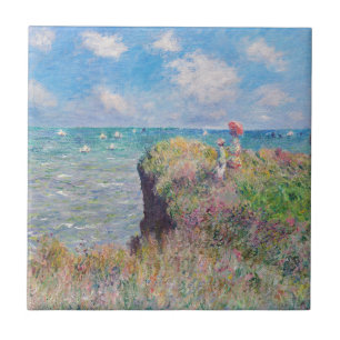 Claude Monet - Cliff Walk in Pourville Tegeltje