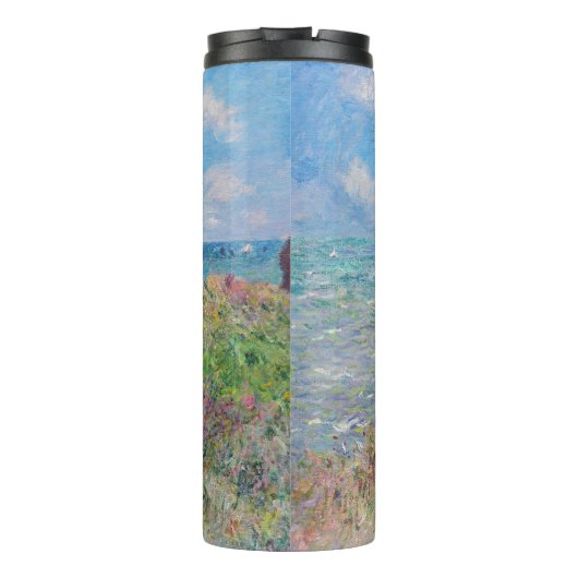 Claude Monet - Cliff Walk in Pourville Thermosbeker (Achterkant)