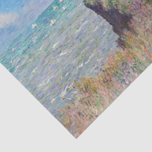 Claude Monet - Cliff Walk in Pourville Tissuepapier (Detail)