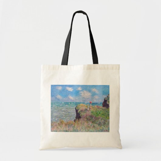 Claude Monet - Cliff Walk in Pourville Tote Bag (Voorkant)