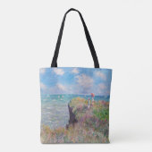 Claude Monet - Cliff Walk in Pourville Tote Bag (Achterkant)