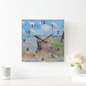 Claude Monet - Cliff Walk in Pourville Vierkante Klok (Huis)