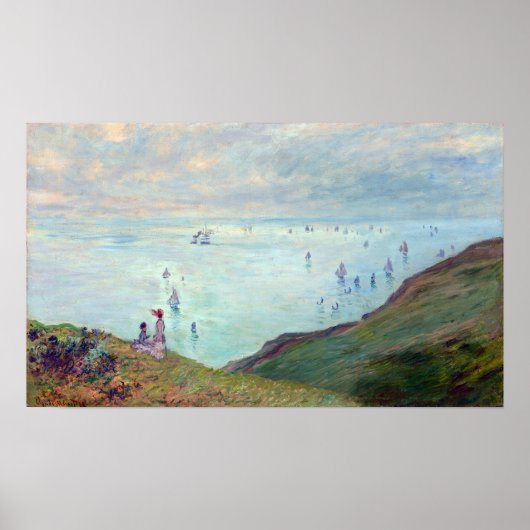 Claude Monet Cliffs at Pourville Poster (Voorkant)