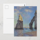 Claude Monet Cliffs bij Etretat Impressionist Pain Briefkaart (Voorkant / Achterkant)