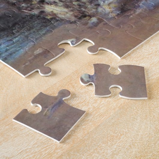 Claude Monet Cliffs bij Etretat Impressionist Pain Legpuzzel (Zijkant)