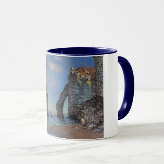 Claude Monet Cliffs bij Etretat Impressionist Pain Mok (Voorkant rechts)