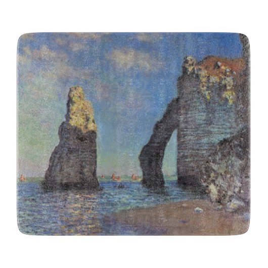 Claude Monet Cliffs bij Etretat Impressionist Pain Snijplank (Voorkant)