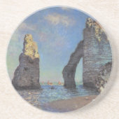Claude Monet Cliffs bij Etretat Impressionist Pain Zandsteen Onderzetter (Voorkant)
